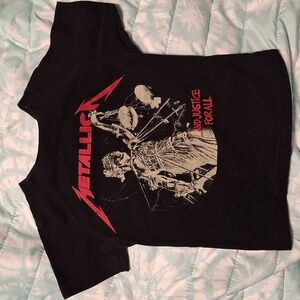 Metallica Kids Black Graphic T-Shirt